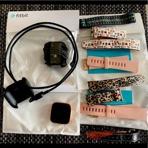 Brand New Fitbit Versa 2, pink/rose gold